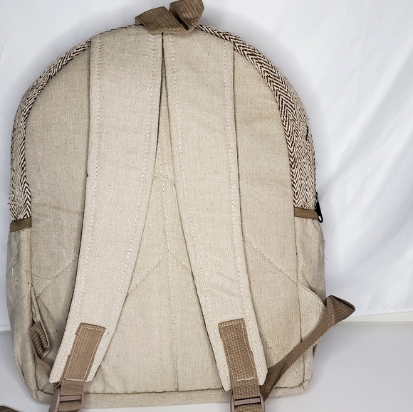 MOVING SALE FINAL PRICE NWOT Handmade Hemp & Cotton Patchwork Back… - Picture 5 of 6